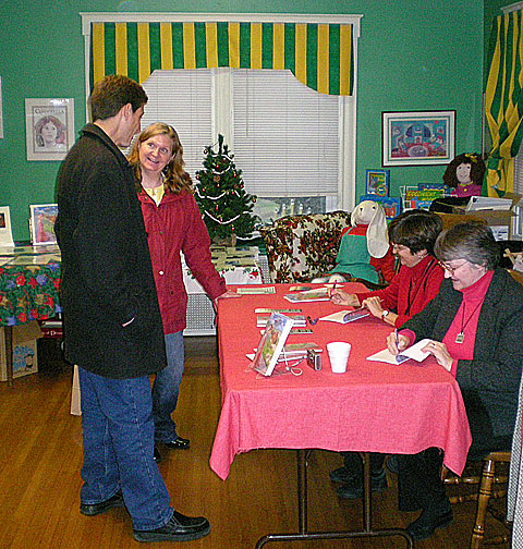 guests at the Blue Marble signing